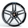 Легковой диск Skill Wheels SL553 10x20 5x112 ET19 66,5 чёрный + полированные спицы